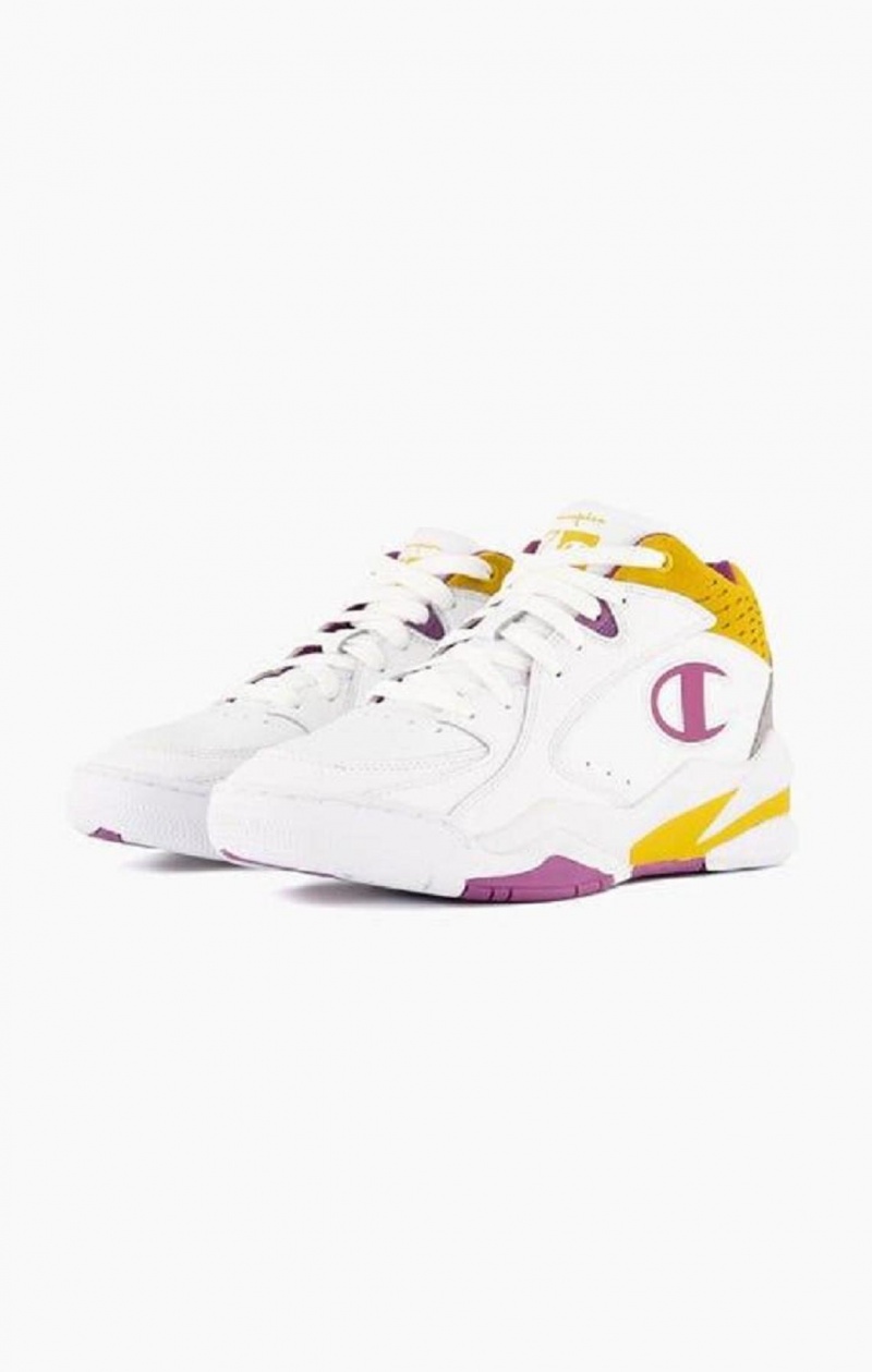 Champion Zone Mid Trainers Sportssko Dame Hvide | 4913-IBACT