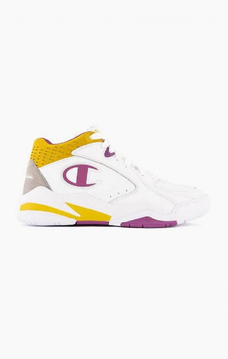 Champion Zone Mid Trainers Sportssko Dame Hvide | 4913-IBACT