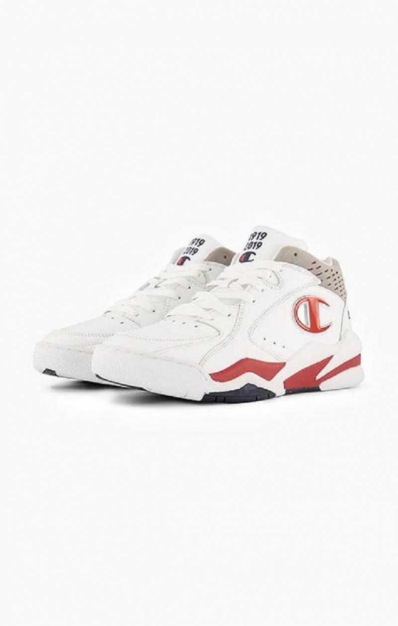 Champion Zone Mid - Century Edition Trainers Sportssko Herre Hvide | 4781-YNJKS